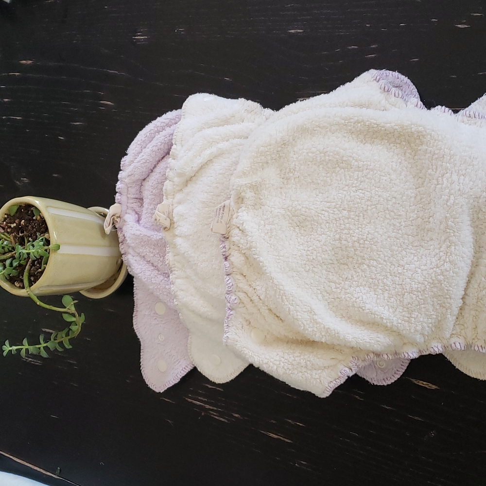 Three Kissaluvs fitted diapers